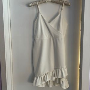 Lulu’s White mini adjustable strap dress